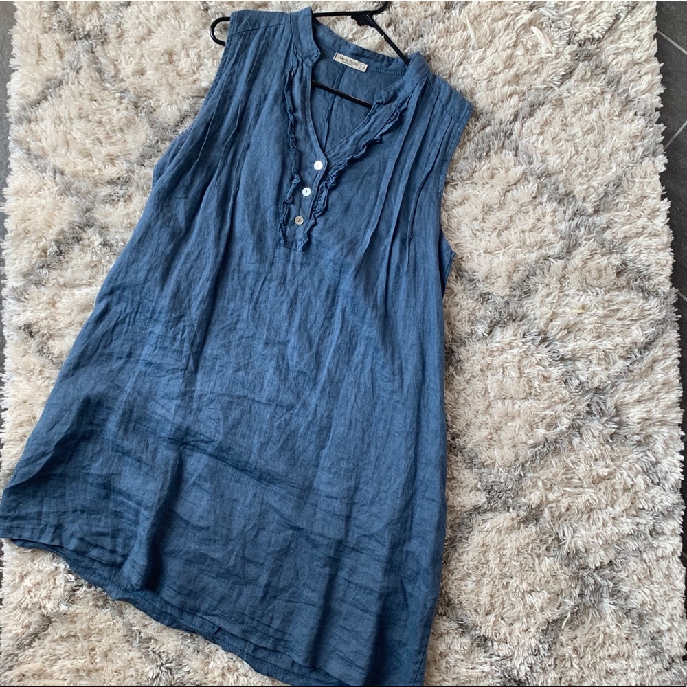 blue jean colored dress
